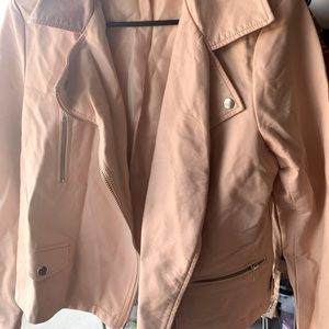 Pink leather jacket